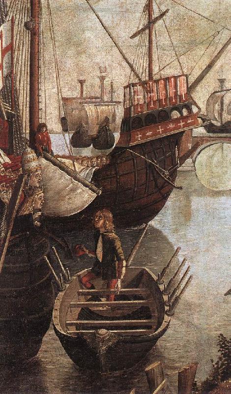 CARPACCIO, Vittore The Arrival of the Pilgrims in Cologne (detail) china oil painting image
